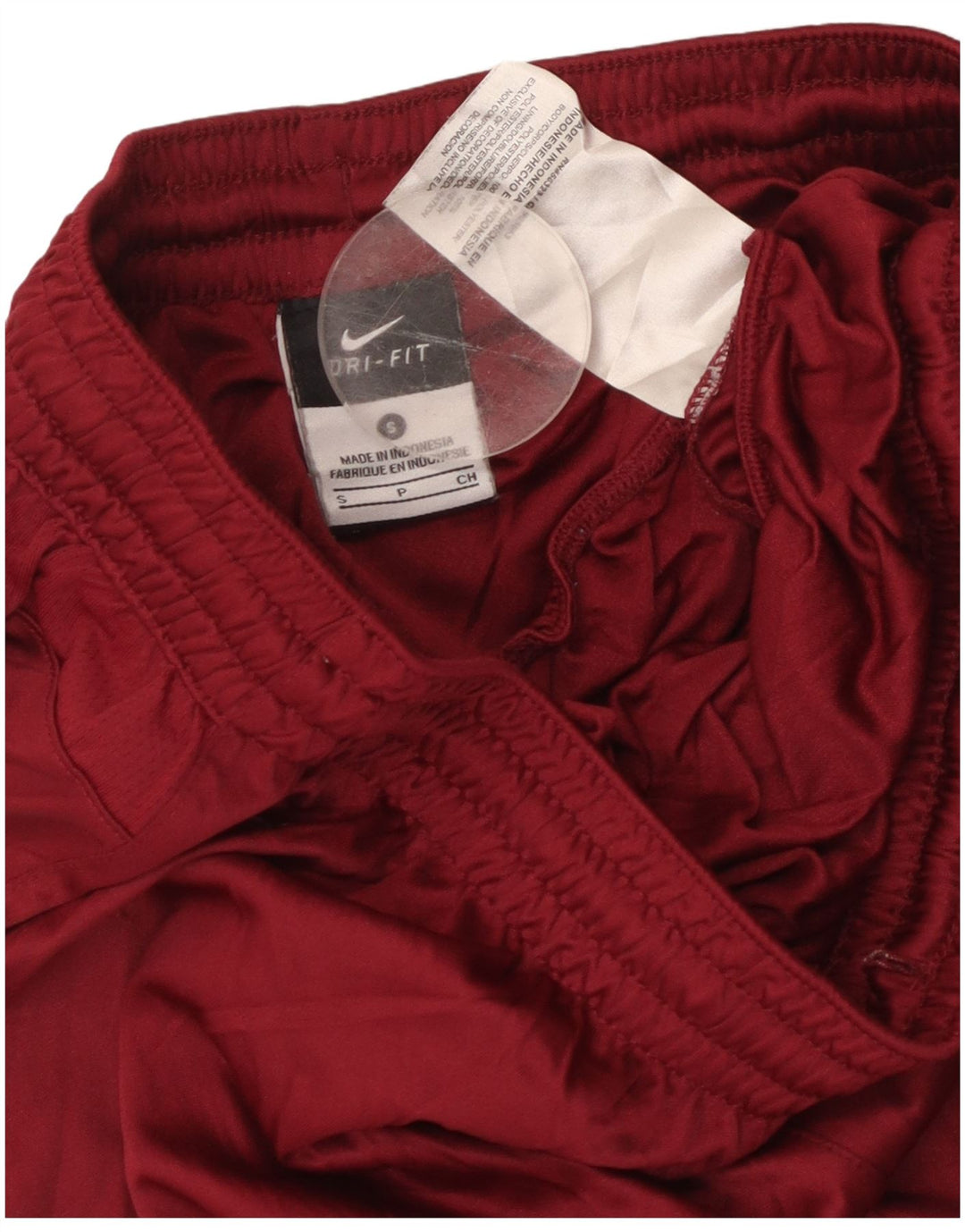 Женские спортивные шорты NIKE Dri Fit UK 10, маленькие темно-бордовые из полиэстера