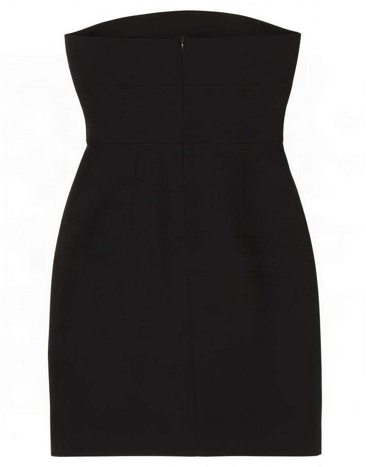 Женское платье без бретелек Zara UK 8, маленькое черное, полиэстер