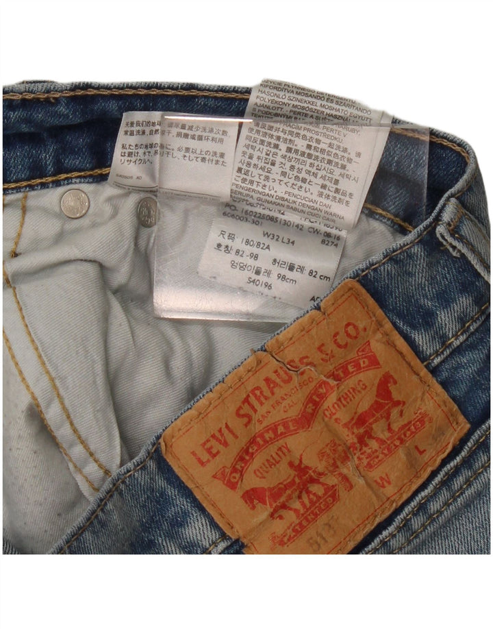 Мужские джинсы скинни LEVI'S 510 W32 L34 Синие, хлопок