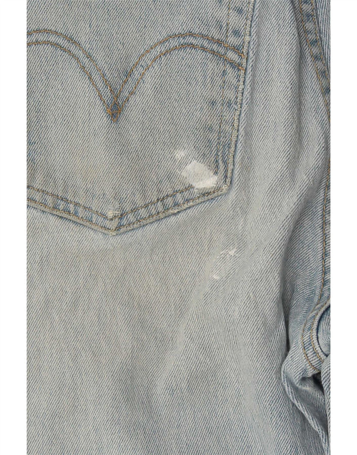 Женские прямые джинсы Levi's Ribcage W27 L29, синий хлопок