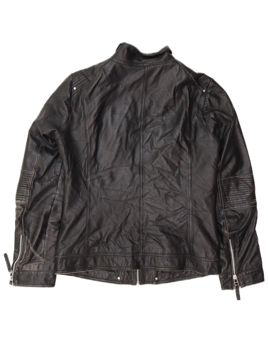 Женская байкерская кожаная куртка Isaco & Kawa IT 44 Medium Black Leather