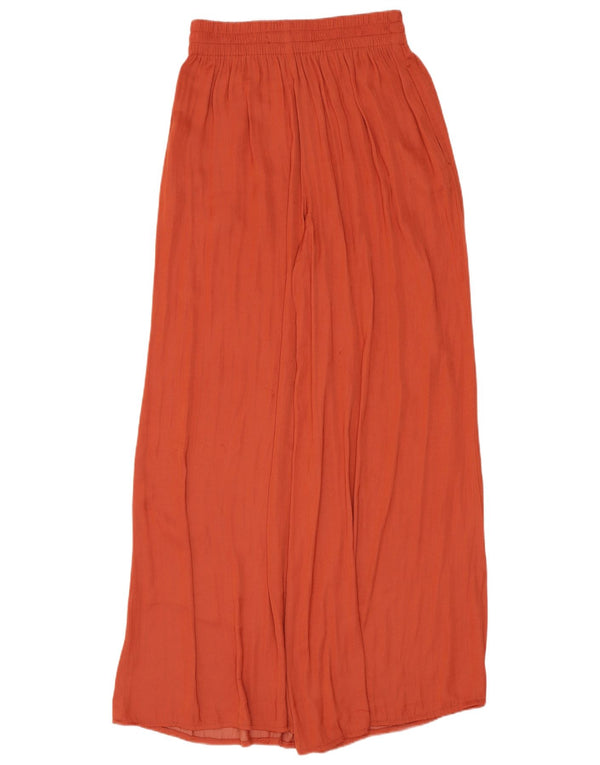 Женские брюки-кюлоты с высокой талией Zara XS W24 L27, оранжевый полиэстер