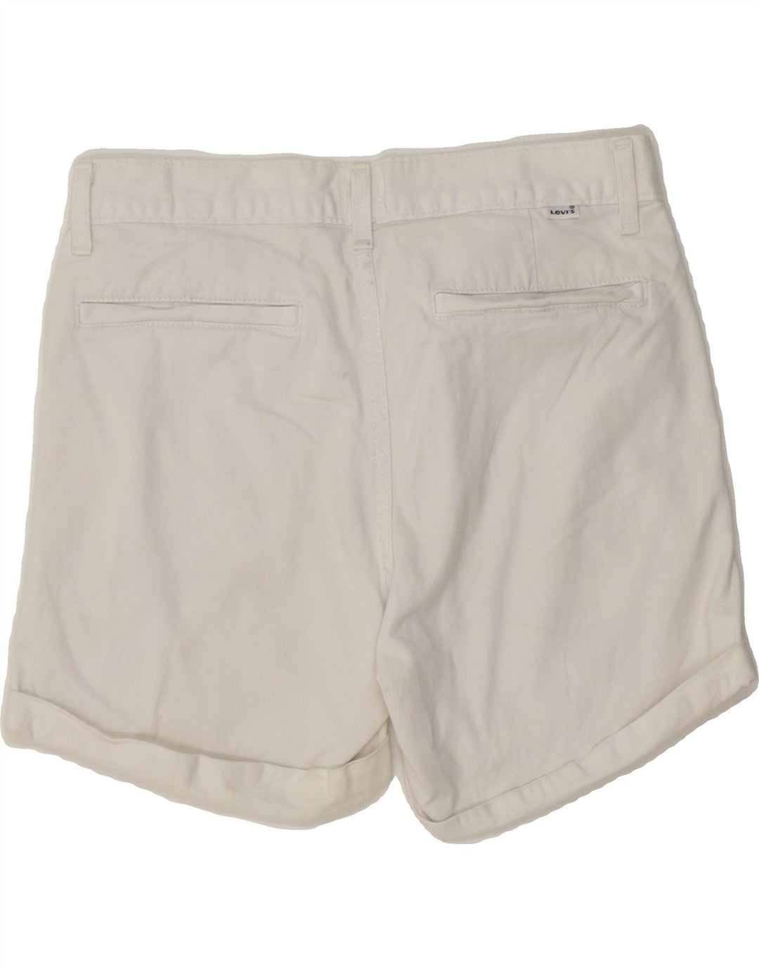 LEVI'S Womens Chino Shorts W28 Medium White Cotton Vintage Levi's and Second-Hand Levi's from Messina Hembry 