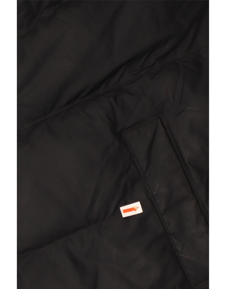 Утепленная куртка NIKE для мальчиков с капюшоном, 13–14 лет, размер XL, черный полиэстер