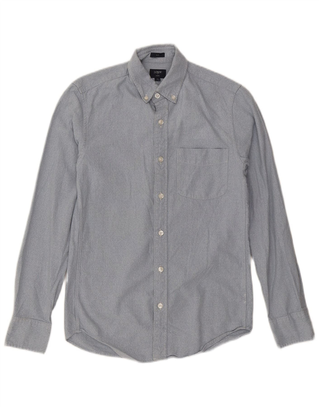 Мужская рубашка приталенного кроя J. CREW XS, синяя, хлопок