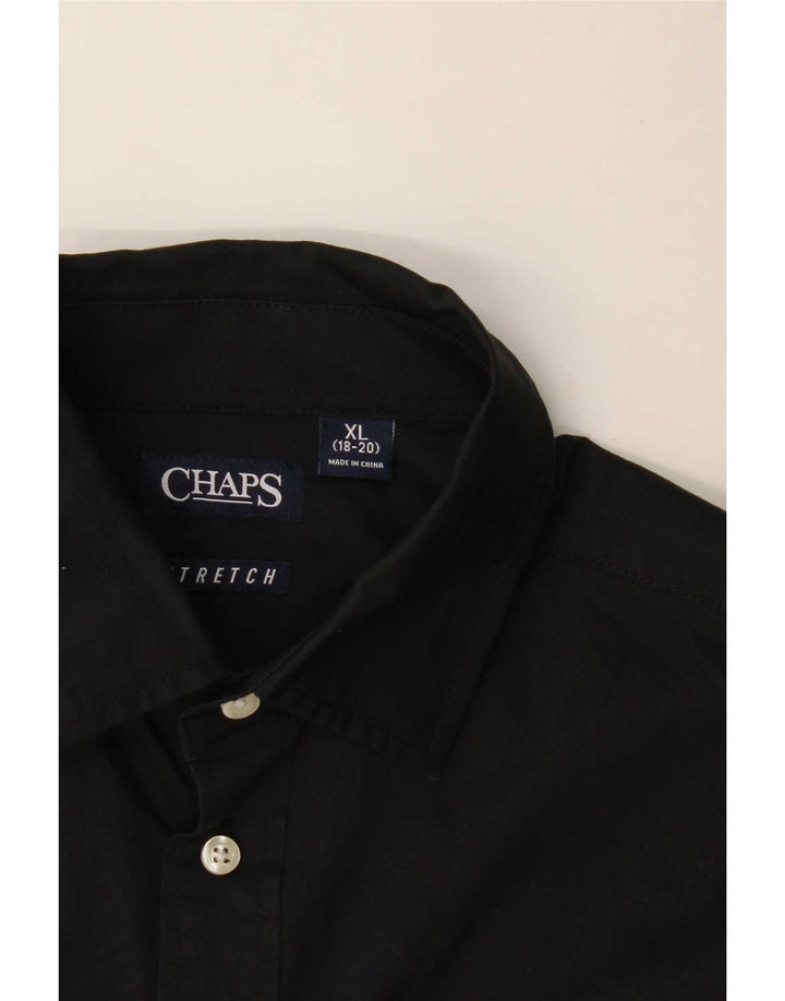Рубашка Chaps Boys 15-16 лет, размер XL, черный хлопок
