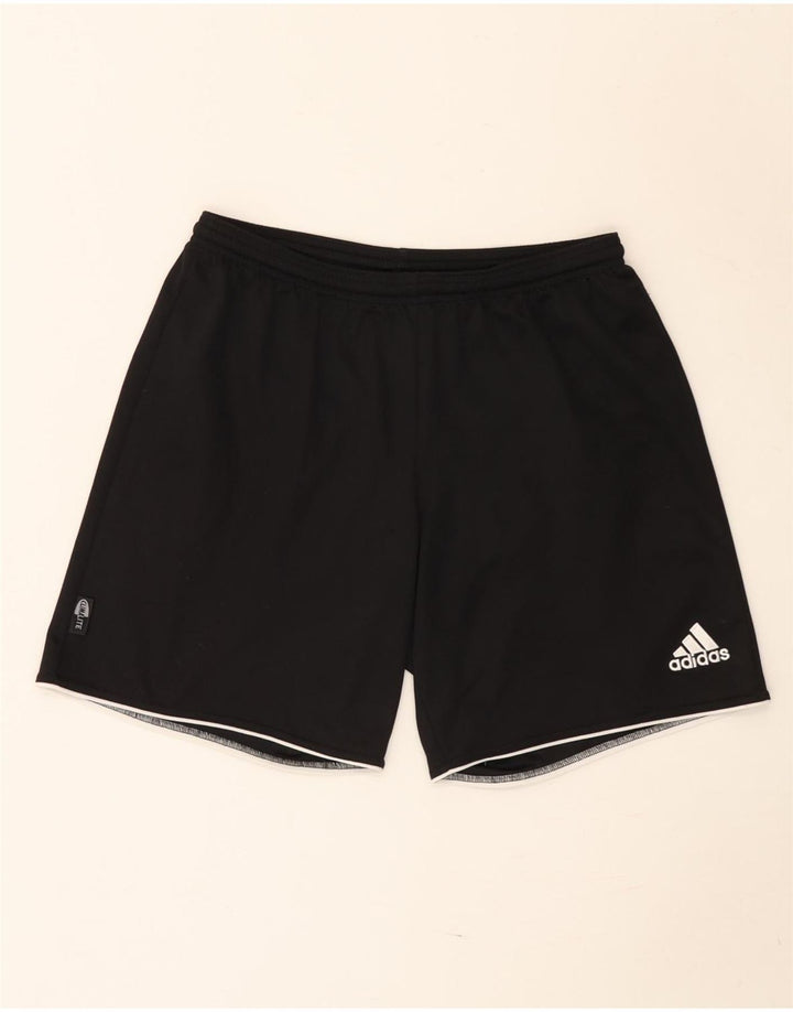 Мужские спортивные шорты Adidas Climalite, средний черный полиэстер