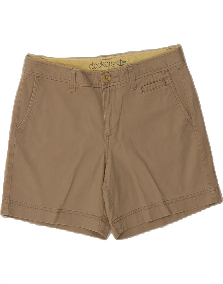 DOCKERS Womens Casual Shorts US 4 Small W28  Brown Cotton Vintage Dockers and Second-Hand Dockers from Messina Hembry 