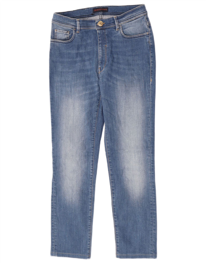 Женские узкие джинсы Trussardi W31 L26 синие