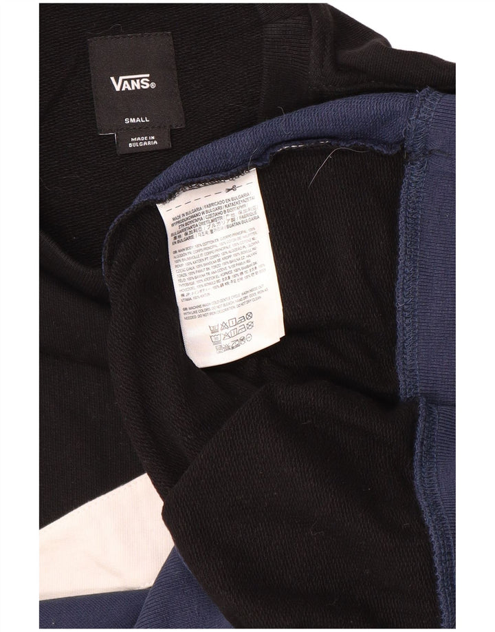 Мужской свитшот Vans, маленький черный хлопковый джемпер с цветными блоками
