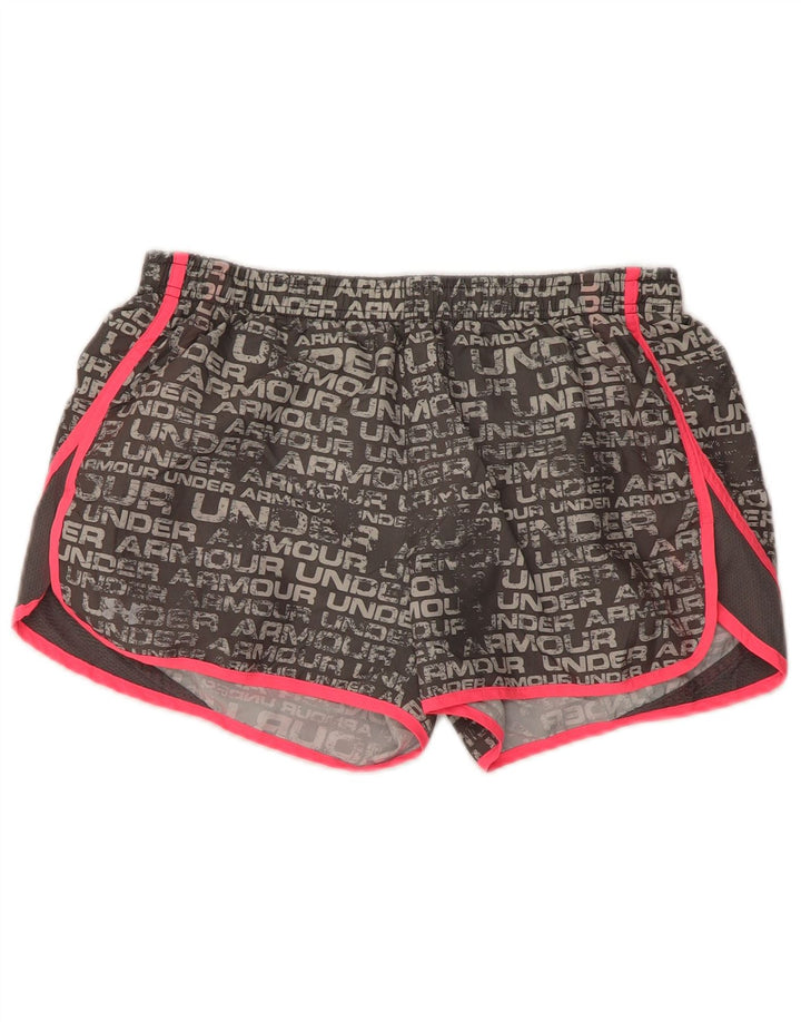 Женские спортивные шорты с графическим рисунком UNDER ARMOR UK 14, средний серый цвет