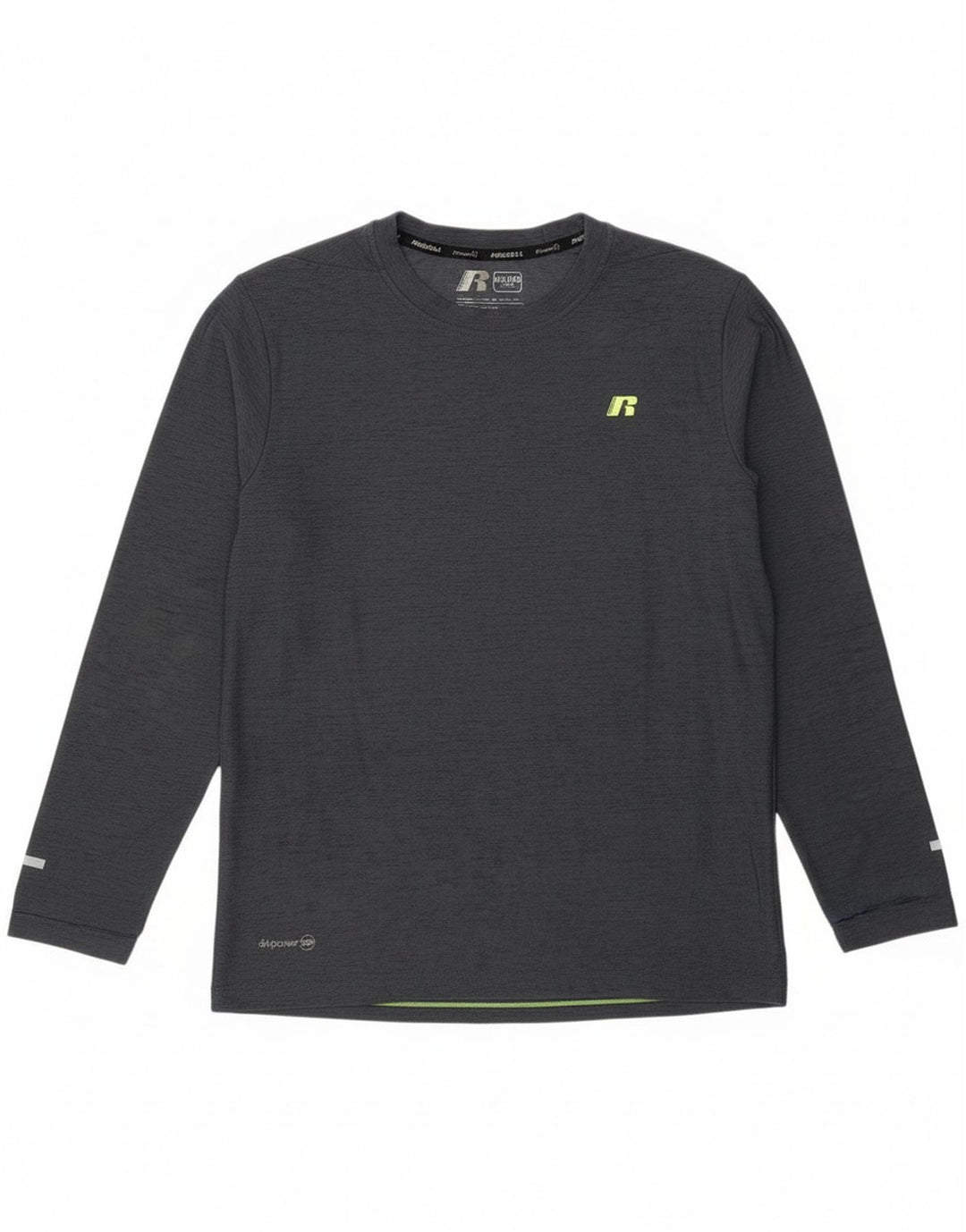 Топ Russell Athletic для мальчиков с длинными рукавами, 14–15 лет, XL, серый полиэстер, спортивный