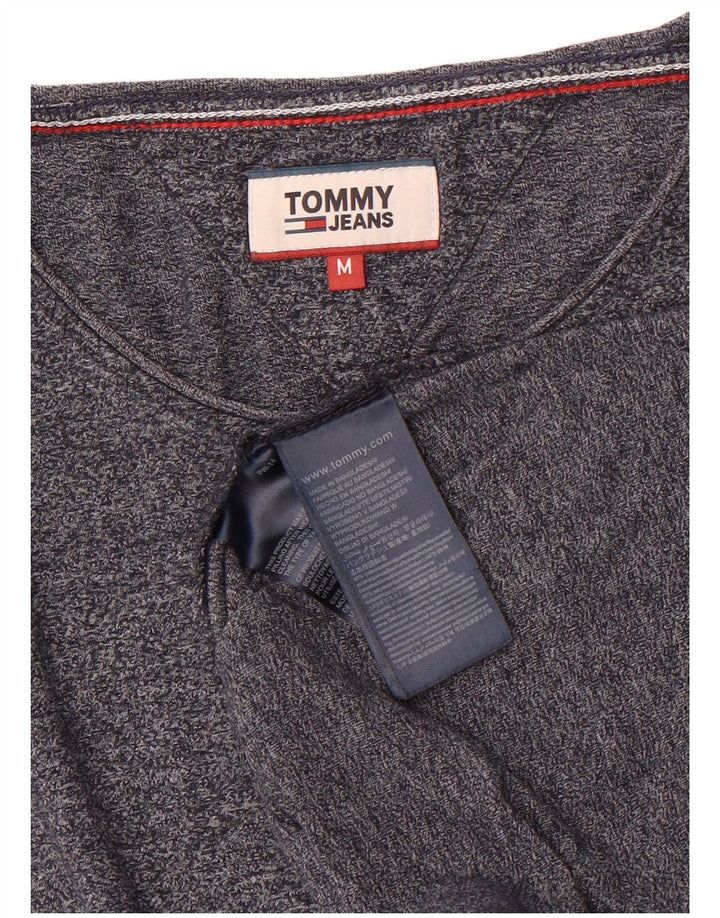 Tommy Hilfiger Мужская футболка из хлопка среднего размера темно-синего цвета с крапинками