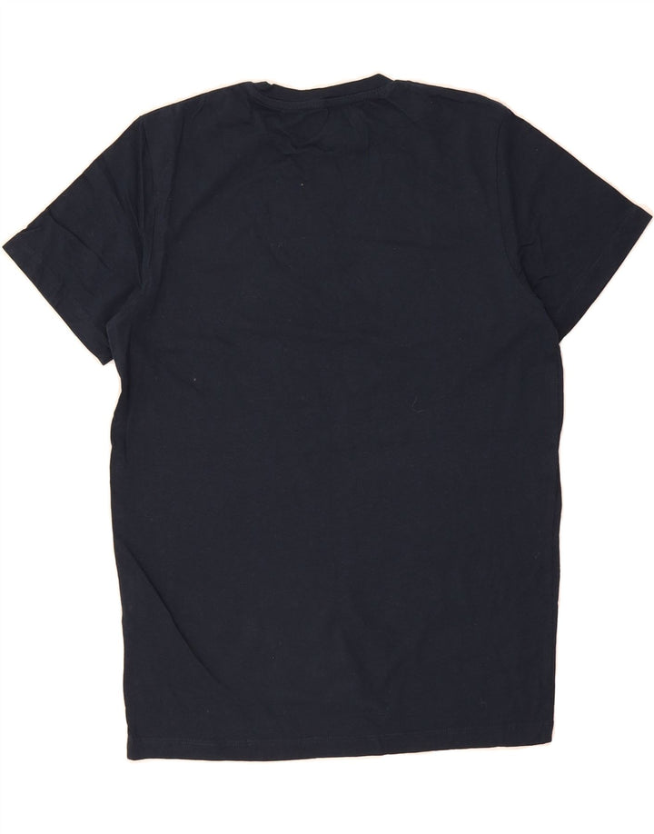 JACK & JONES Mens T-Shirt Top Small Navy Blue Cotton Vintage Jack & Jones and Second-Hand Jack & Jones from Messina Hembry 