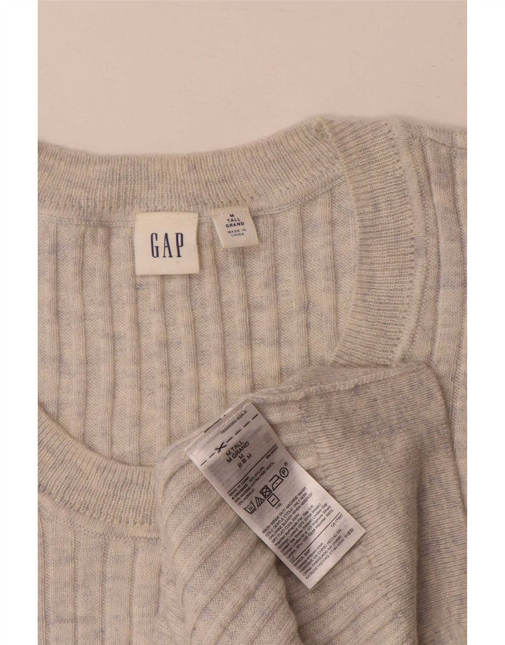 Женский джемпер с высоким круглым вырезом Gap, нейлон, средний серый цвет, Великобритания 14