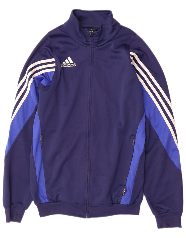 Adidas Mens Tracksuit Top Jacket UK 38/40 Medium Navy Blue Sports