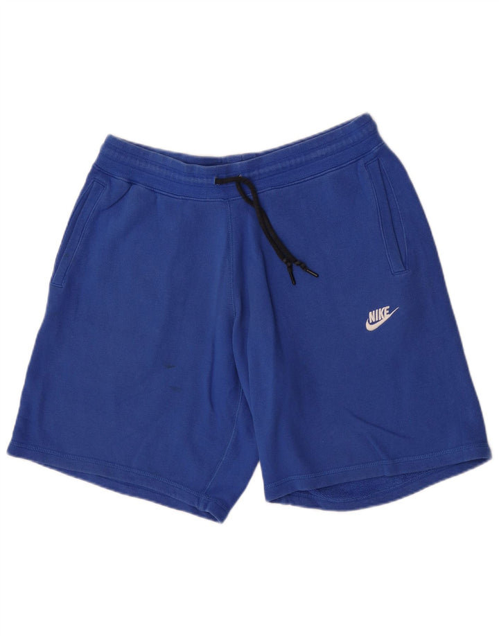 Мужские спортивные шорты Nike, большие синие, хлопок