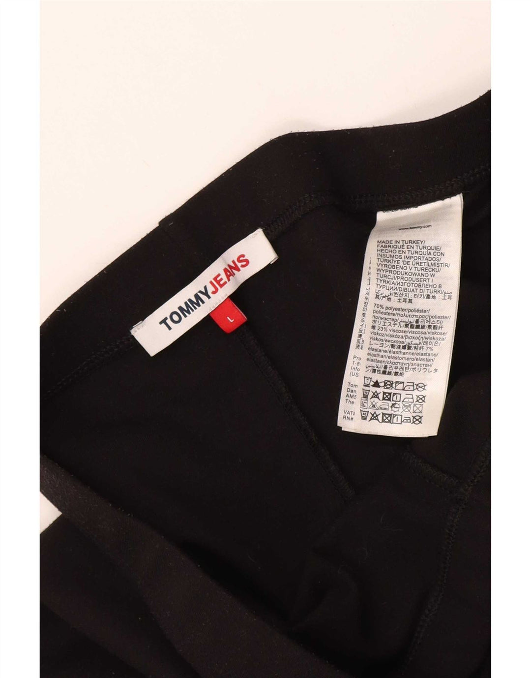 Женские леггинсы Tommy Hilfiger UK 16, большие черные, полиэстер