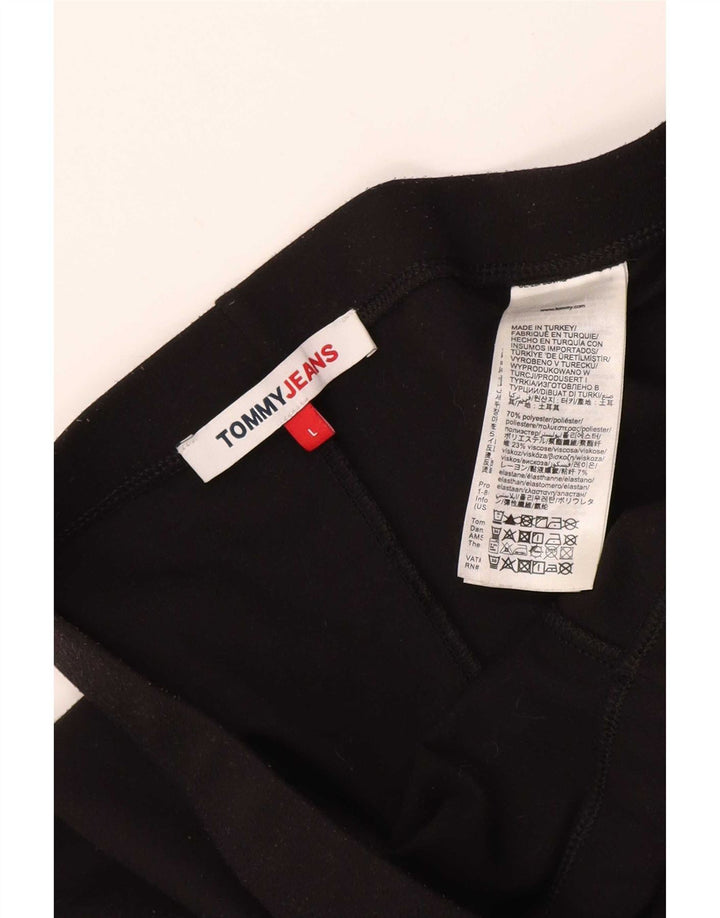 Женские леггинсы Tommy Hilfiger UK 16, большие черные, полиэстер