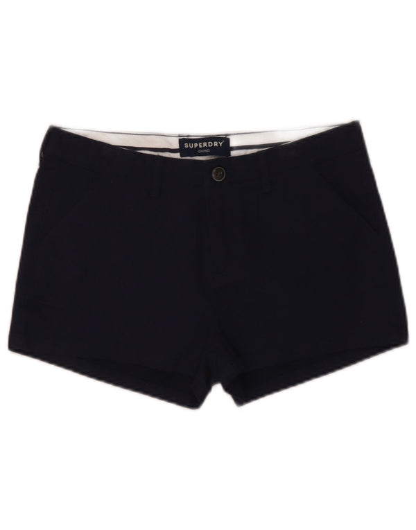 Женские шорты чинос Superdry UK 8, маленькие W30, темно-синие, хлопок