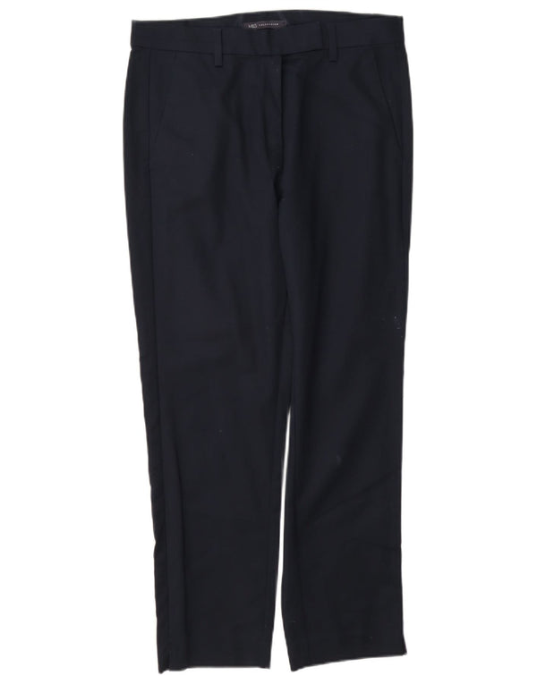Женские брюки чиносы Marks & Spencer Regular UK 10, маленькие W27 L26, темно-синие