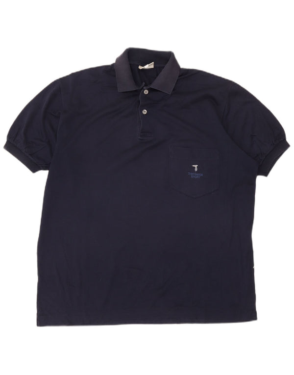 Мужская рубашка-поло Trussardi IT 50 Medium Navy Blue
