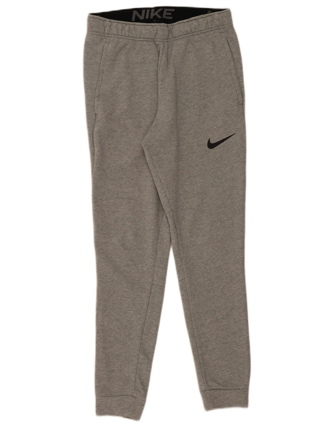 Мужские спортивные брюки Nike Dri Fit для бега, маленькие серые хлопковые брюки