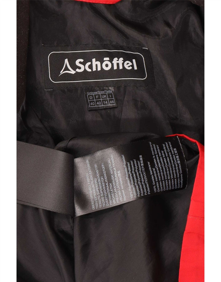 Женская дождевик Schoffel UK 14, большой красный полиэстер