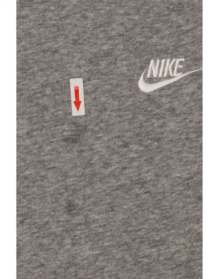 Мужской джемпер с капюшоном Nike, большой серый хлопок с крапинками