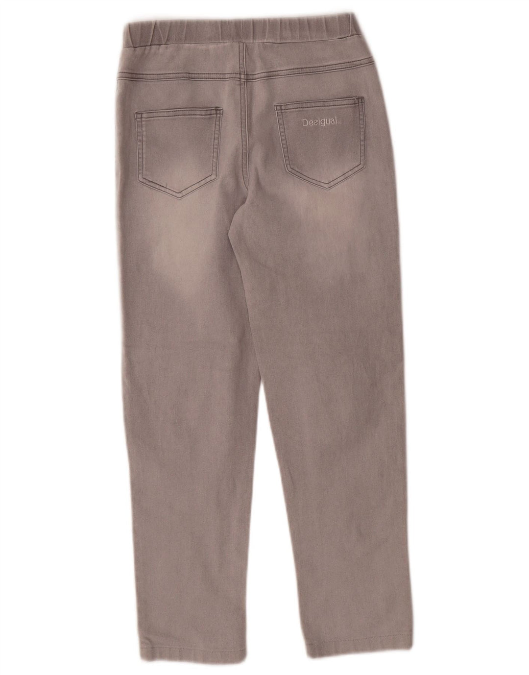 Джинсы-джеггинсы с рисунком для девочек 13–14 лет DESIGUAL W26 L24, серый хлопок