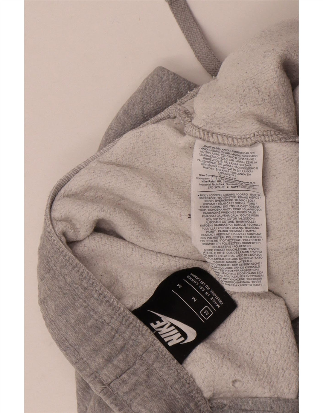 Женские спортивные брюки Nike UK 14, хлопок среднего серого цвета с крапинками