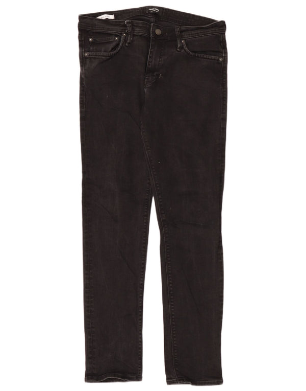 Мужские узкие джинсы Jack & Jones GLENN W33 L32, черный хлопок