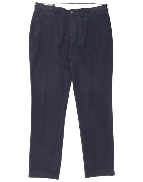 Мужские узкие брюки-чиносы Polo Ralph Lauren W38 L34 темно-синие, хлопковые