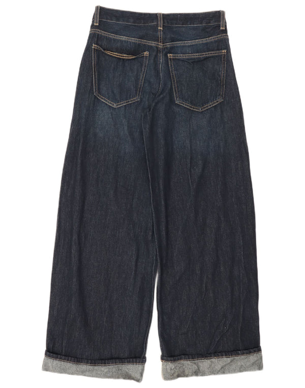 Женские широкие джинсы Zara EU 36 XS W26 L29 Темно-синие, хлопок