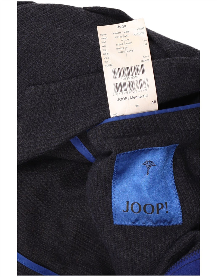 Мужской пиджак Joop на 2 пуговицах IT 48, средний темно-синий, хлопок