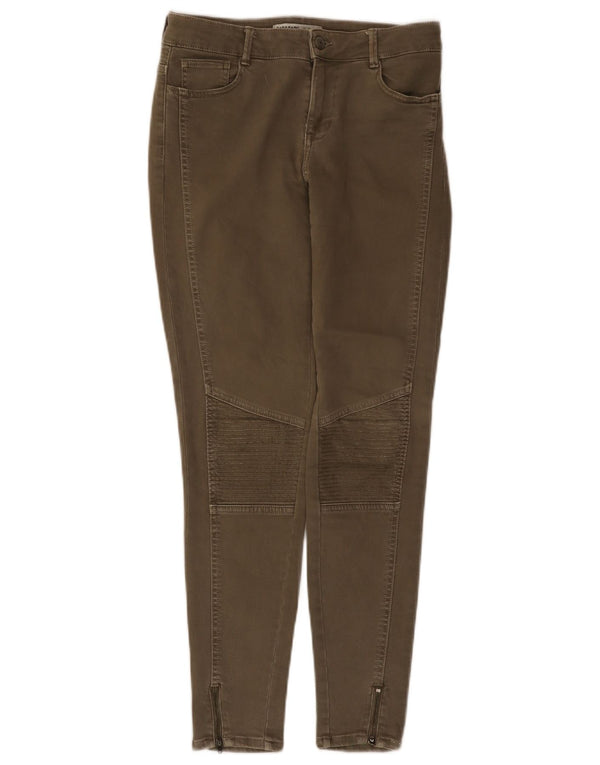 Женские повседневные брюки скинни Zara EU 36 XS W26 L28 цвета хаки