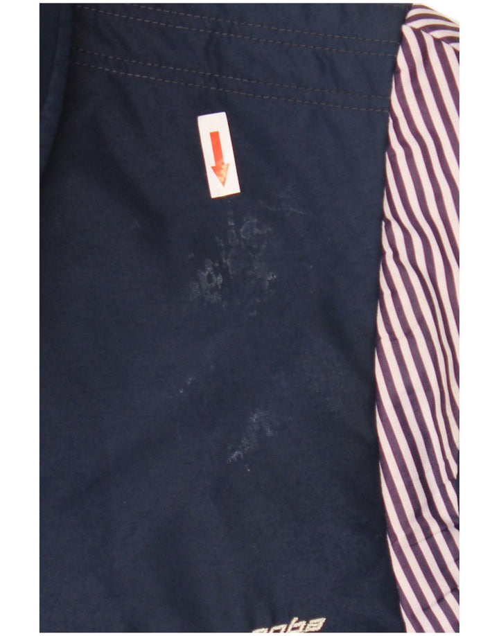 Мужская лыжная куртка Anba EU 50, большая, темно-синяя, в полоску, нейлон