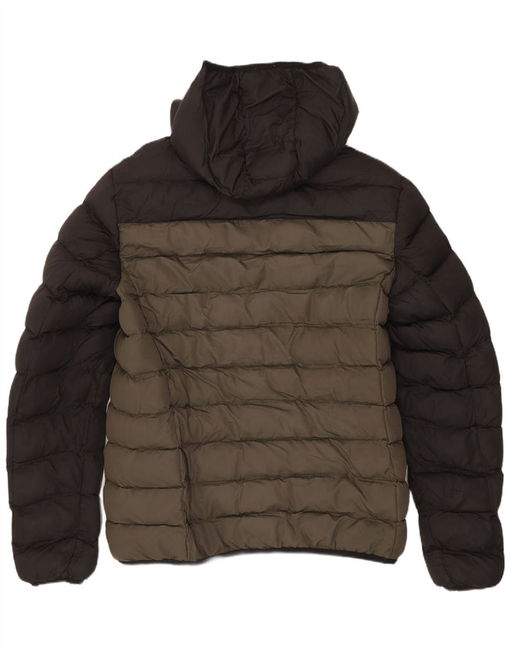 Женская стеганая куртка French Connection UK 14, средний цвет хаки, полиэстер