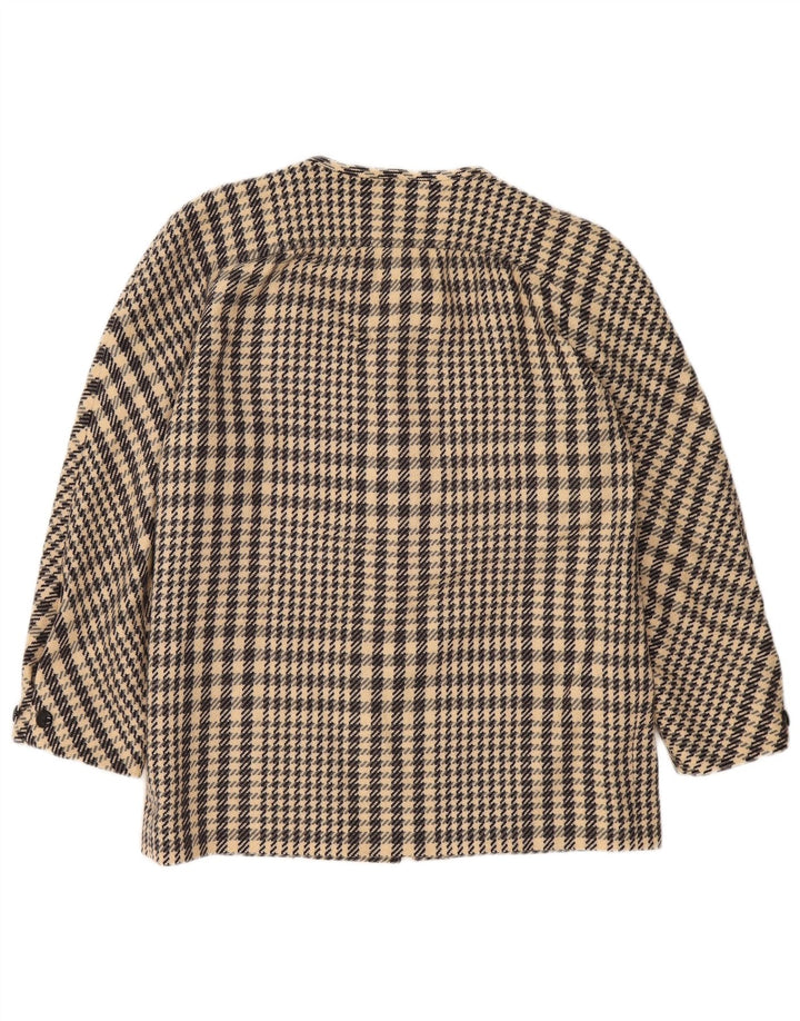 Женский пиджак Mario Borsato IT 42 Средний Бежевый Шерсть "гусиные лапки"