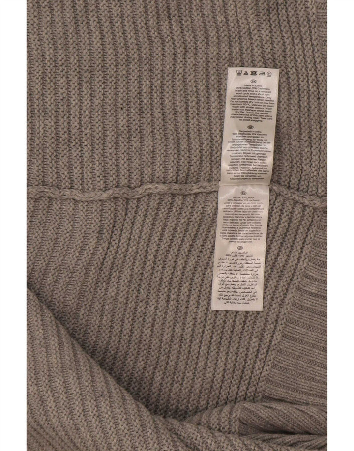 Женский открытый кардиган Hobbs UK 14, хлопковый средний серый цвет