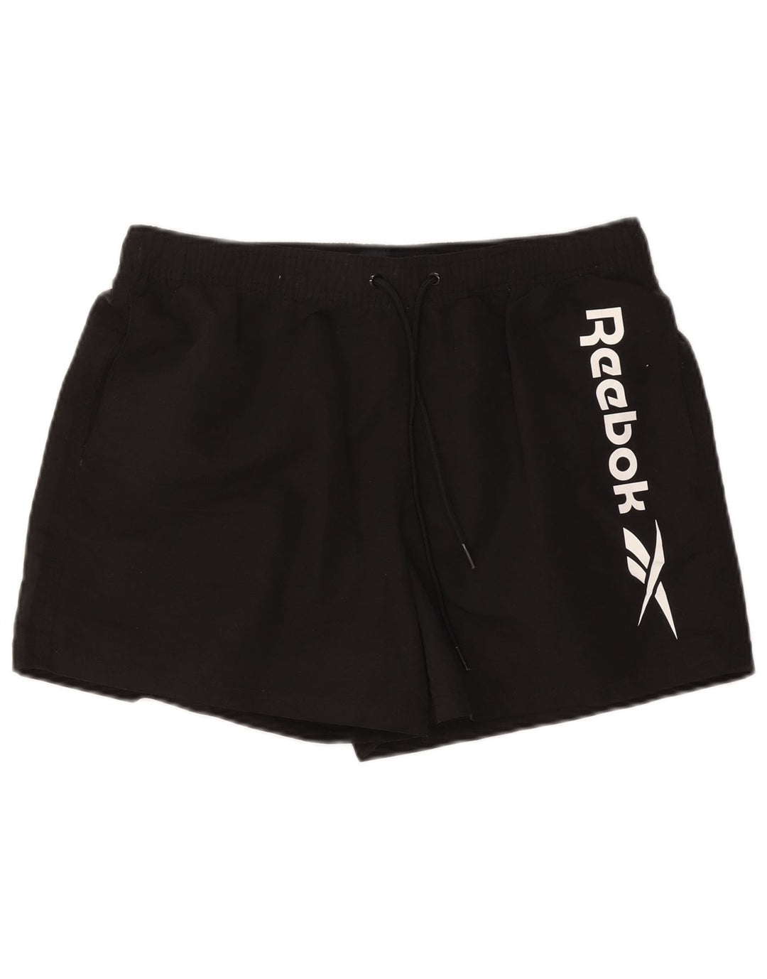 Мужские спортивные шорты Reebok с рисунком, большие черные из полиэстера
