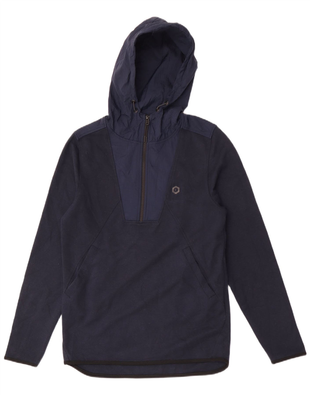 Мужской джемпер с капюшоном на молнии Jack & Jones, маленький, темно-синий, полиэстер