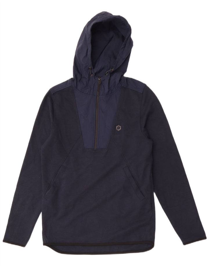 Мужской джемпер с капюшоном на молнии Jack & Jones, маленький, темно-синий, полиэстер