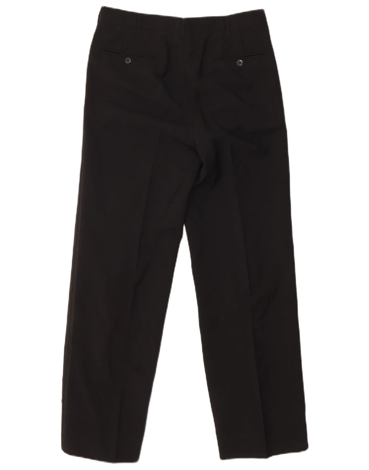 ВИНТАЖНЫЙ мужской комплект из 2 предметов с 1 пуговицей IT 46, маленький W29 L29, черная шерсть