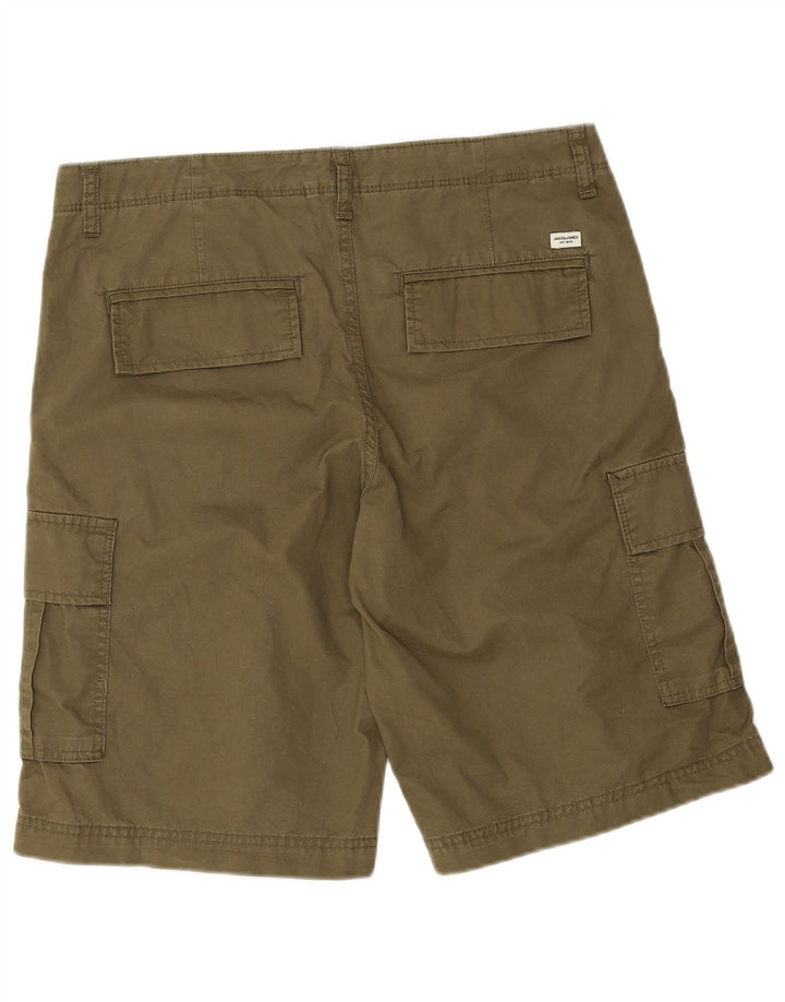 Мужские шорты карго Jack & Jones Medium W34, хаки, хлопок