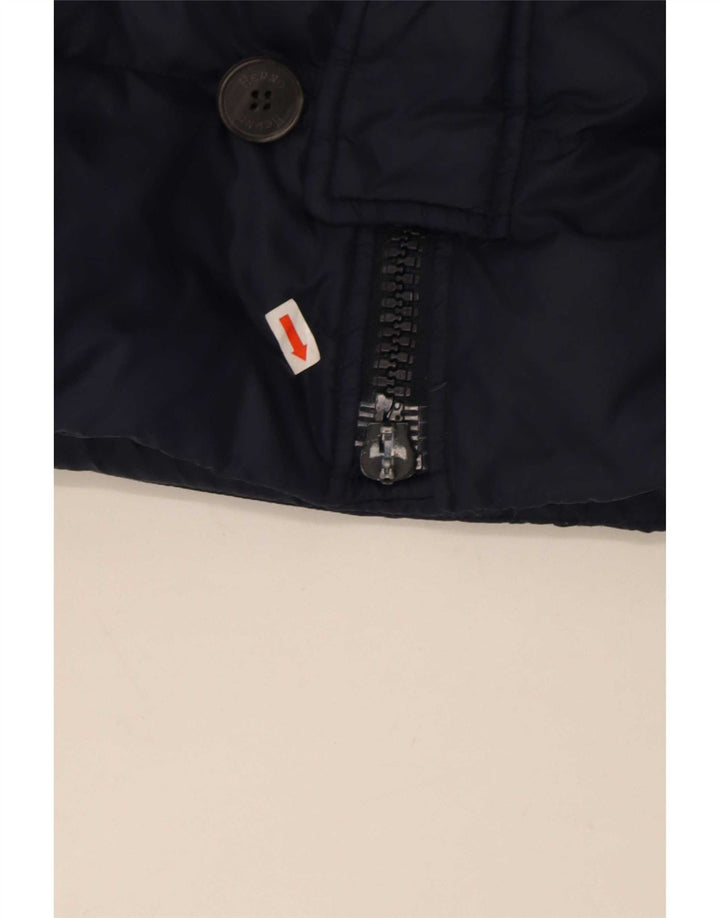 Мужская стеганая куртка Herno с капюшоном UK 38 Medium Navy Blue