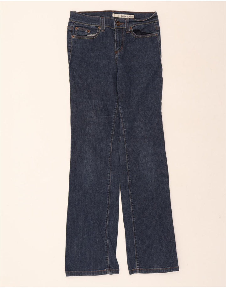 DKNY Womens Straight Jeans US 6 Medium W30 L32 Navy Blue Cotton Vintage Dkny and Second-Hand Dkny from Messina Hembry 