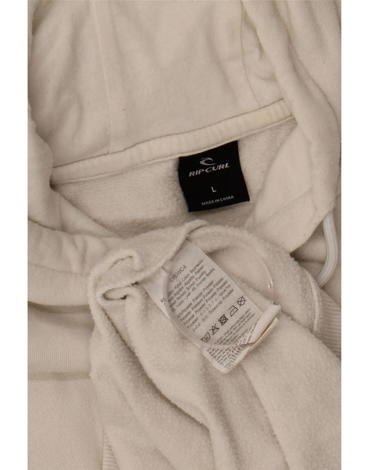 Мужской джемпер с капюшоном RIP CURL, большой размер, белый хлопок, хлопок