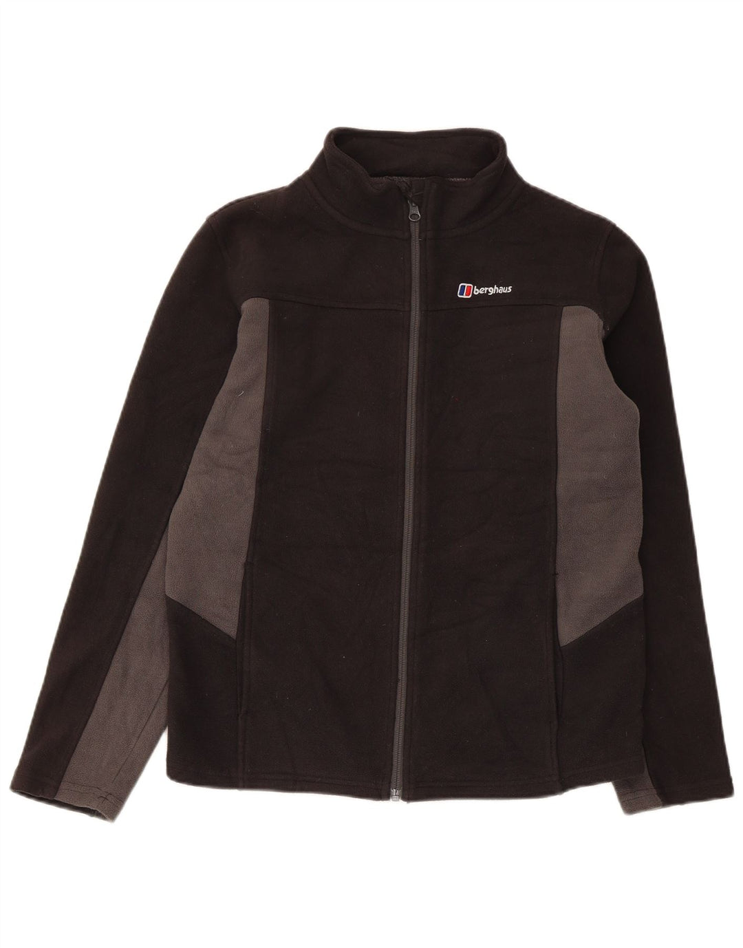 Флисовая куртка Berghaus для мальчиков 12–13 лет, черная, полиэстер с цветными блоками