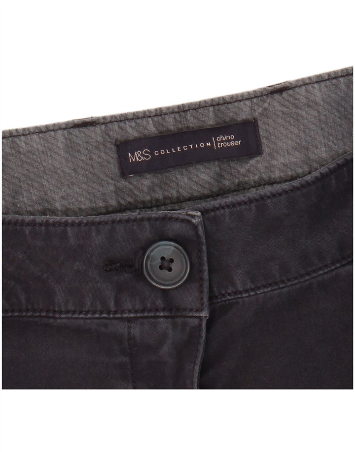 Женские прямые брюки чинос Marks & Spencer W38 L28 темно-синие